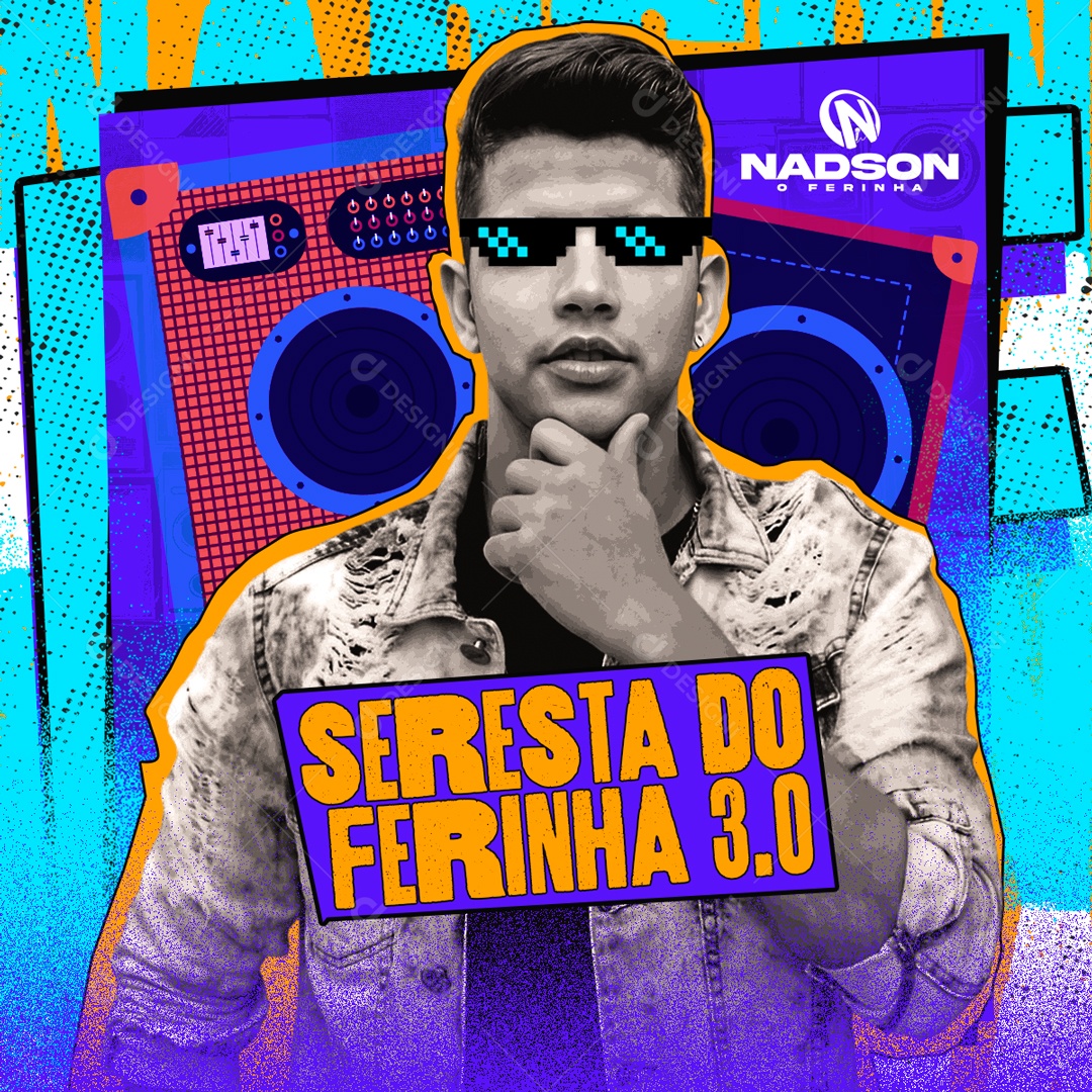 Flyer Seresta Do Ferinha Nadson O Ferinha Social Media PSD Editável