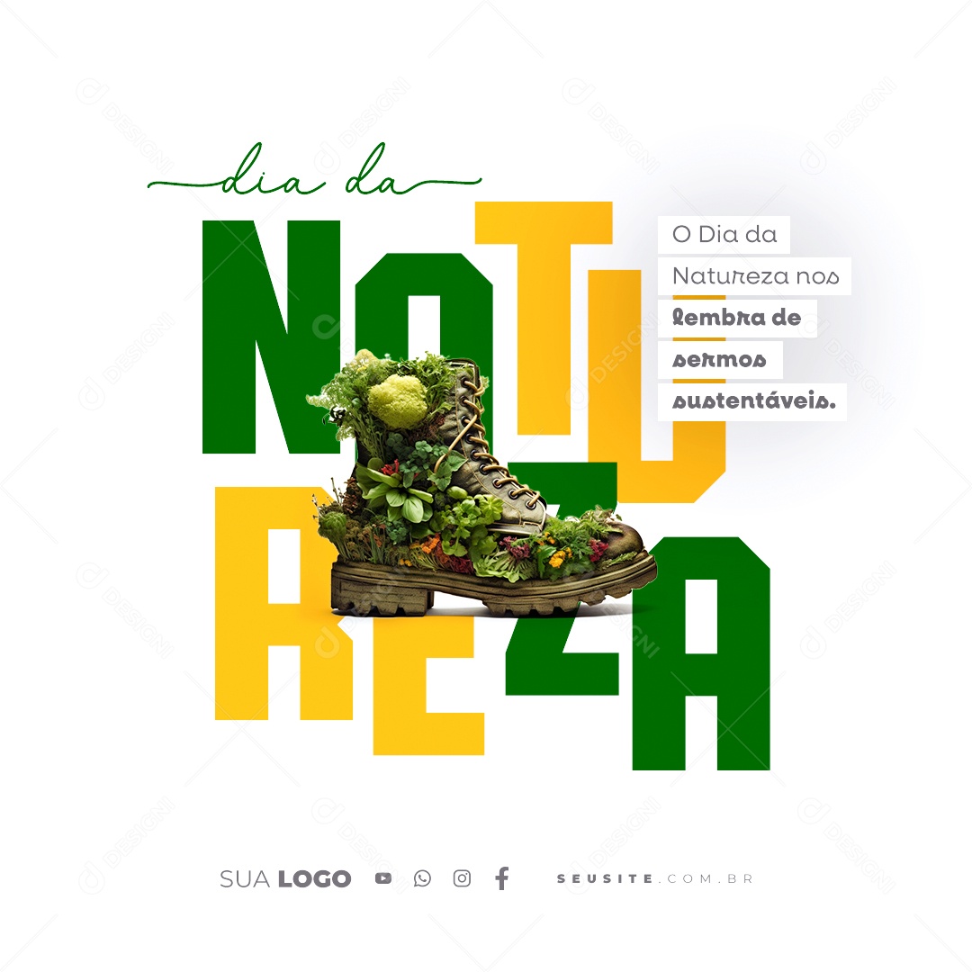 Dia Da Natureza 04 de Outubro Social Media PSD Editável