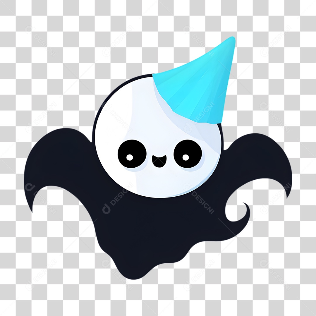 Fantasma de Halloween Elemento 3D para Composição PNG Transparente