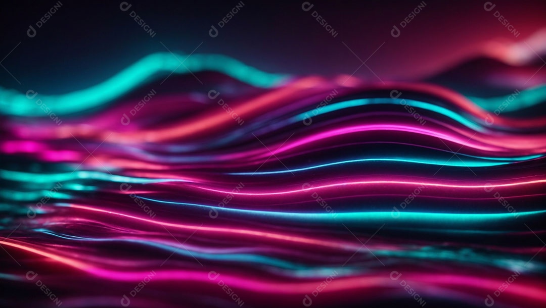 Ondas de luz abstrata colorida.