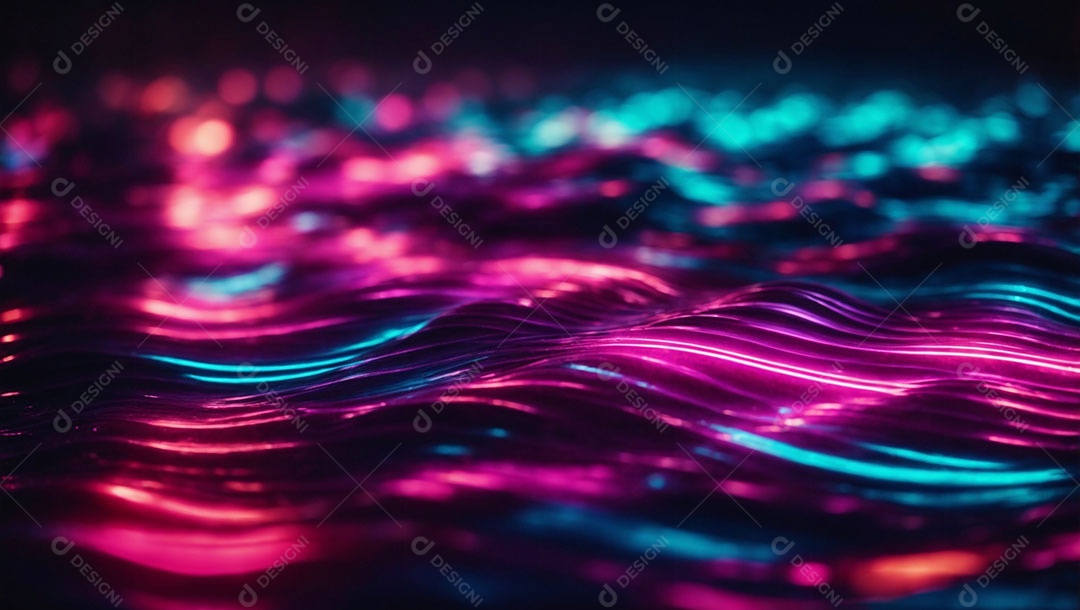 Ondas de luz abstrata colorida.