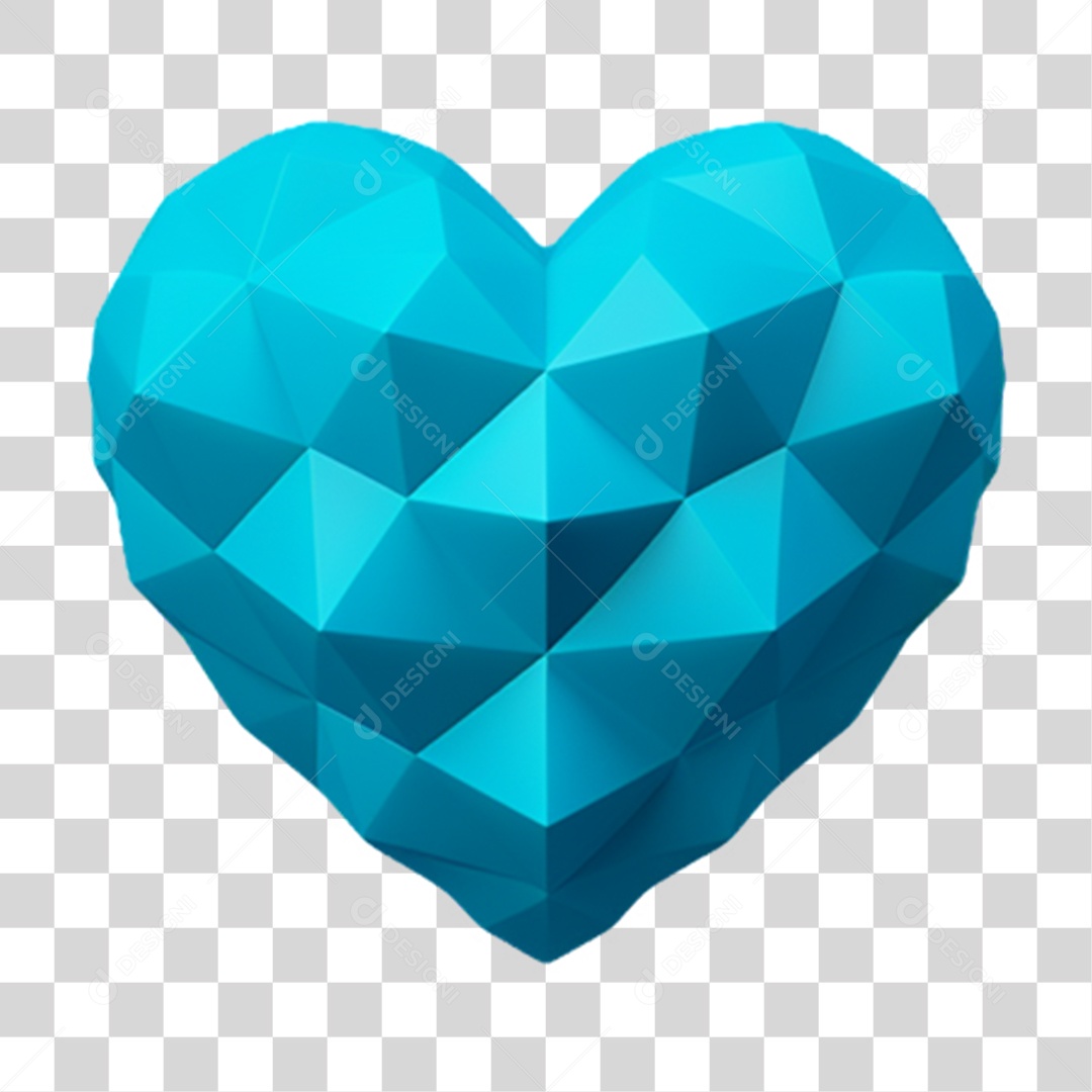 Coração Azul Conscientização Novembro Azul PNG Transparente