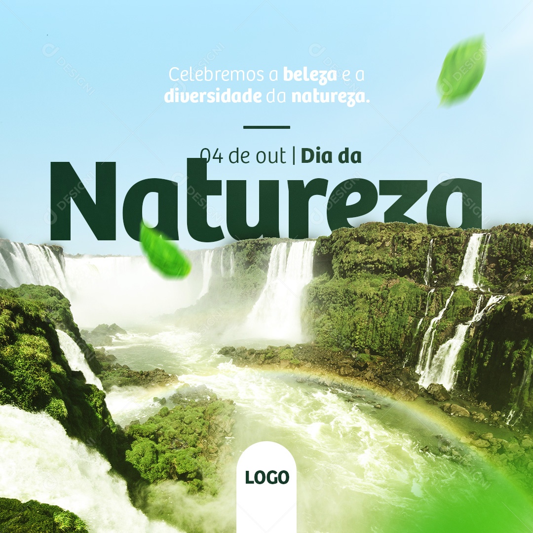 Dia Da Natureza 4 de Outubro Celebramos a Beleza e Diversidade  Social Media PSD Editável