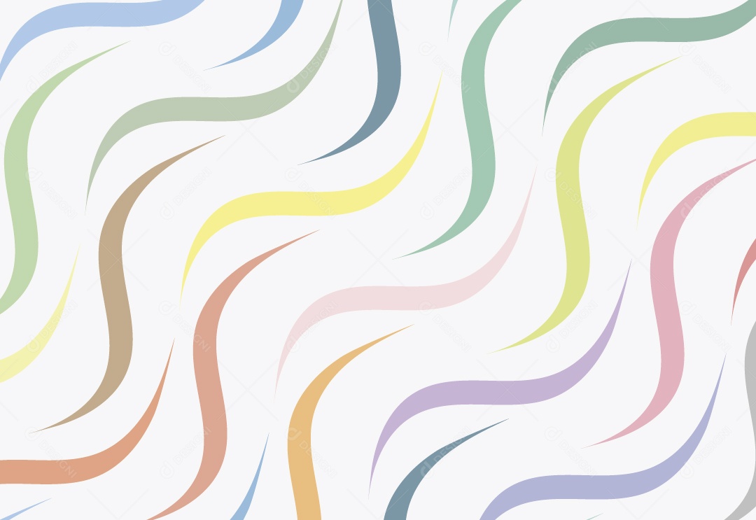 Padrão de Linhas Onduladas Coloridas Vetor EPS