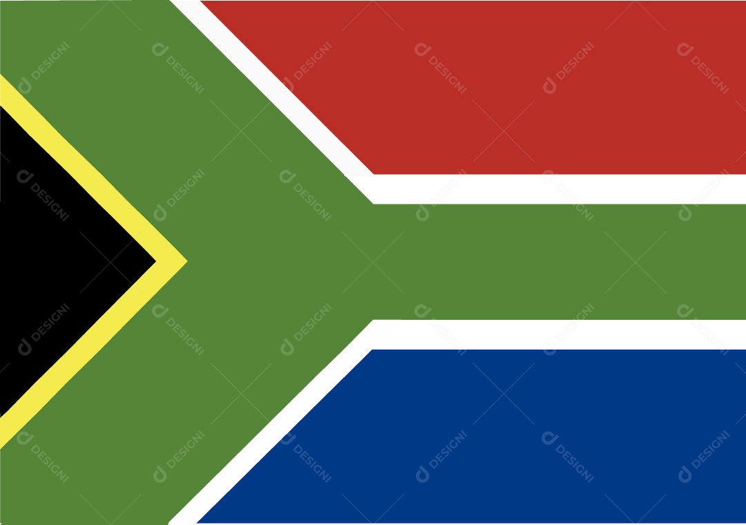 Bandeira da África do Sul Ilustração Vetor EPS