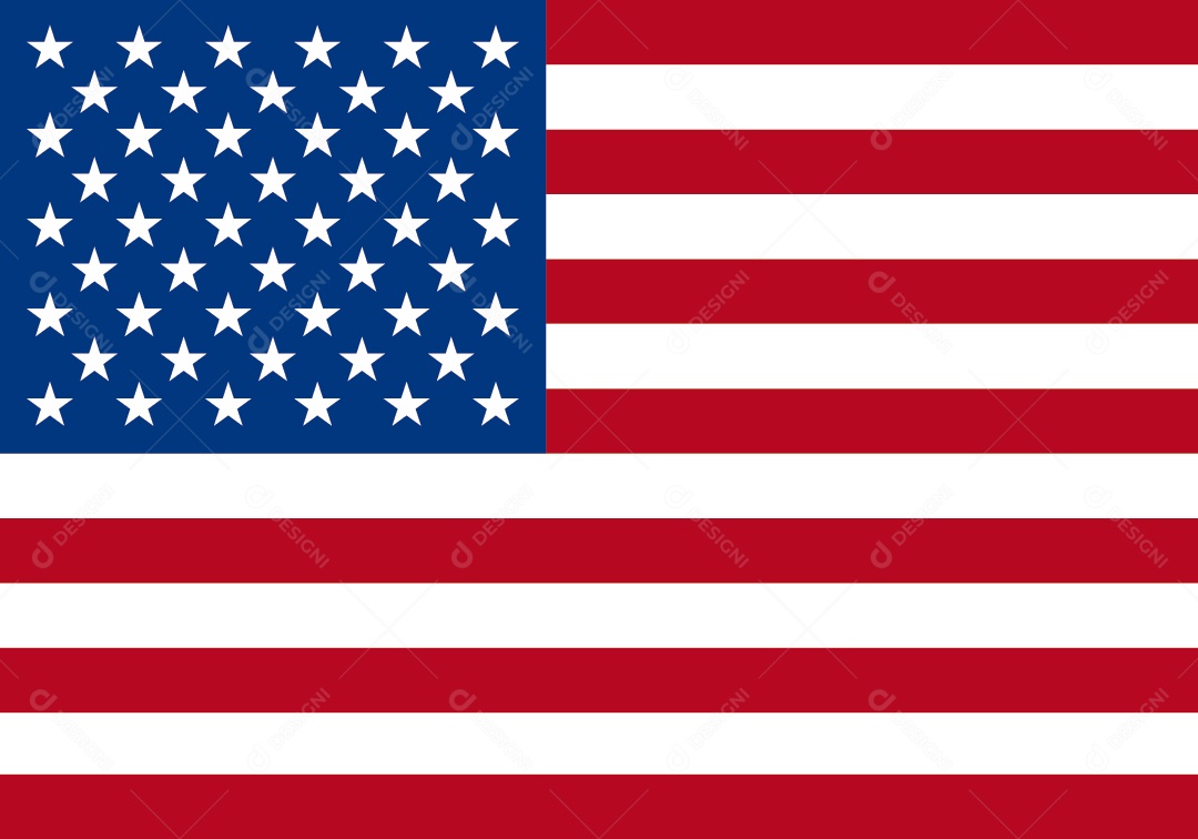 Bandeira dos Estados Unidos Ilustração Vetor EPS