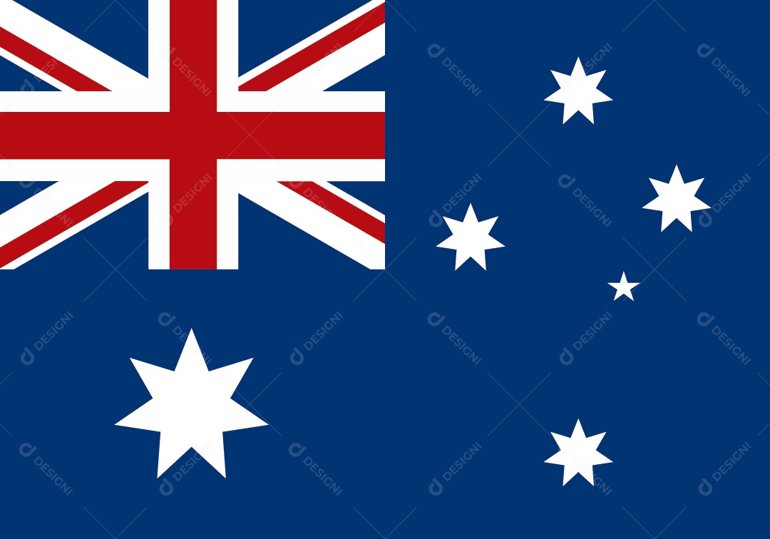 Bandeira da Austrália Ilustração Vetor EPS