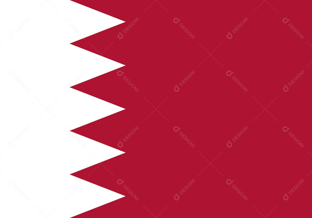 Bandeira do Qatar Ilustração Vetor EPS