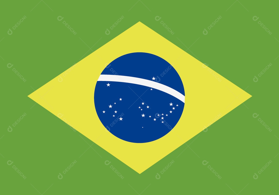 Bandeira do Brasil Ilustração Vetor EPS