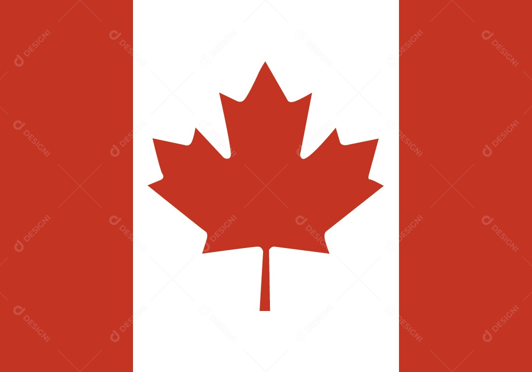 Bandeira do Canada Ilustração Vetor EPS