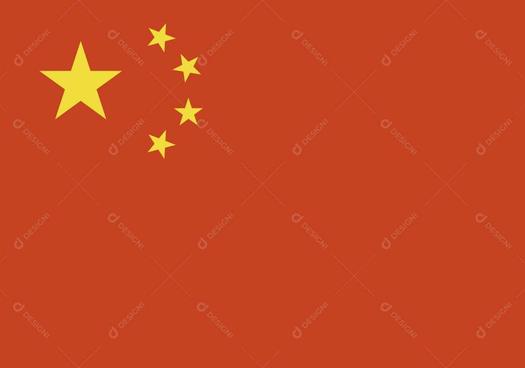 Bandeira da China Ilustração Vetor EPS