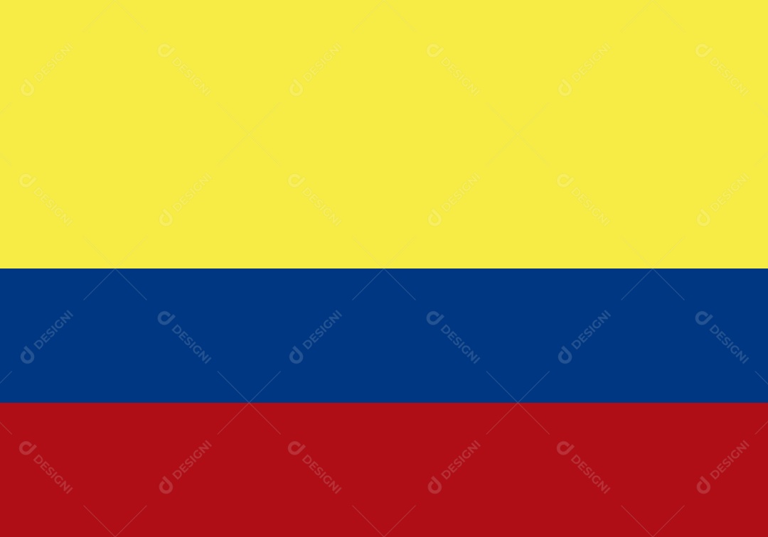 Bandeira da Colômbia Ilustração Vetor EPS