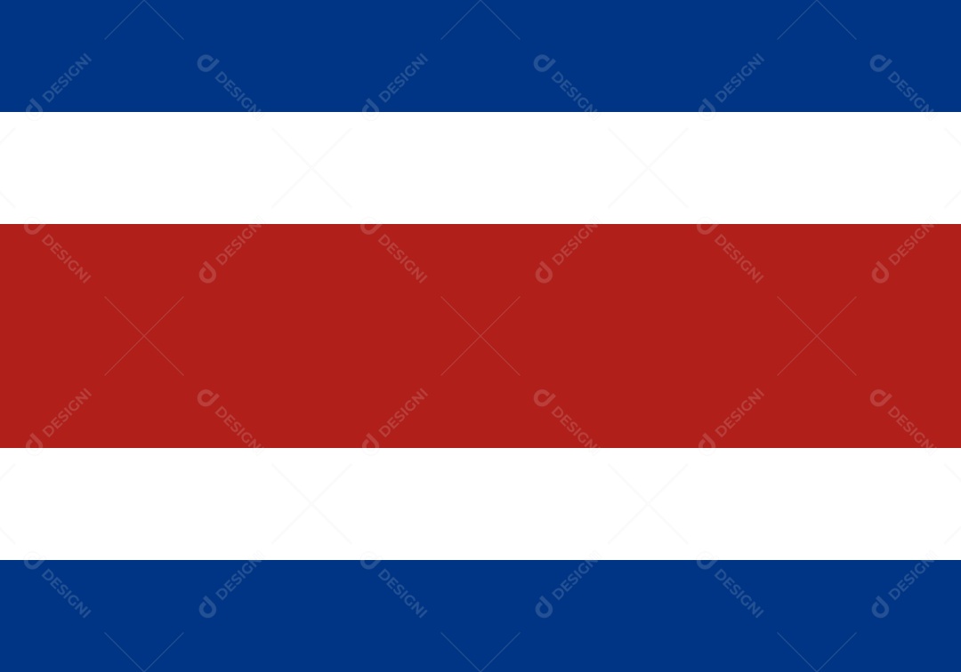 Bandeira da Costa Rica Ilustração Vetor EPS