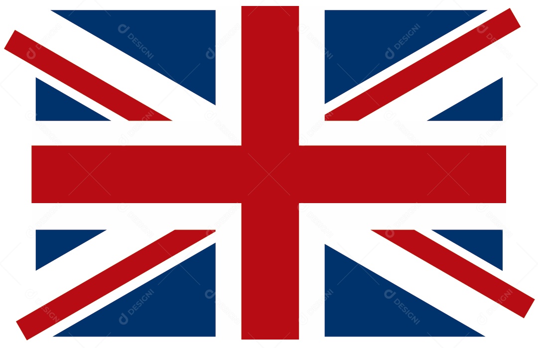 Bandeira do Reino Unido Ilustração Vetor EPS