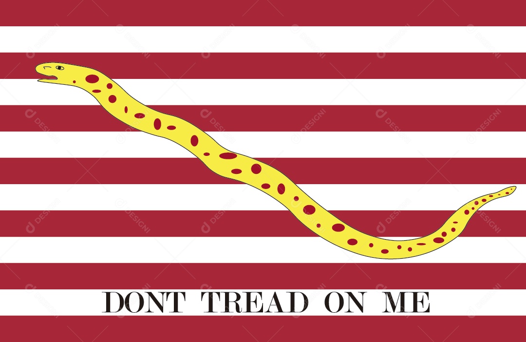 Bandeira Primeiro Jack da Marinha Americana Ilustração Vetor EPS