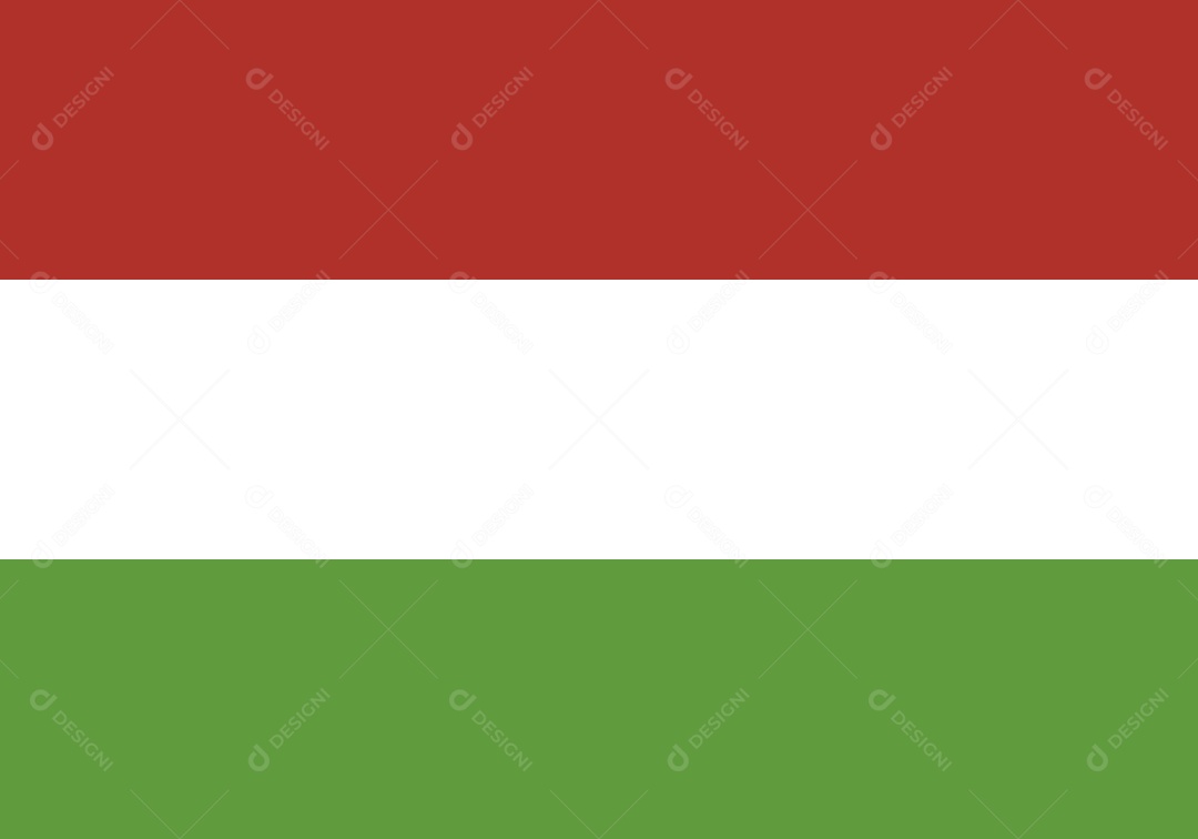 Bandeira da Hungria Ilustração Vetor EPS
