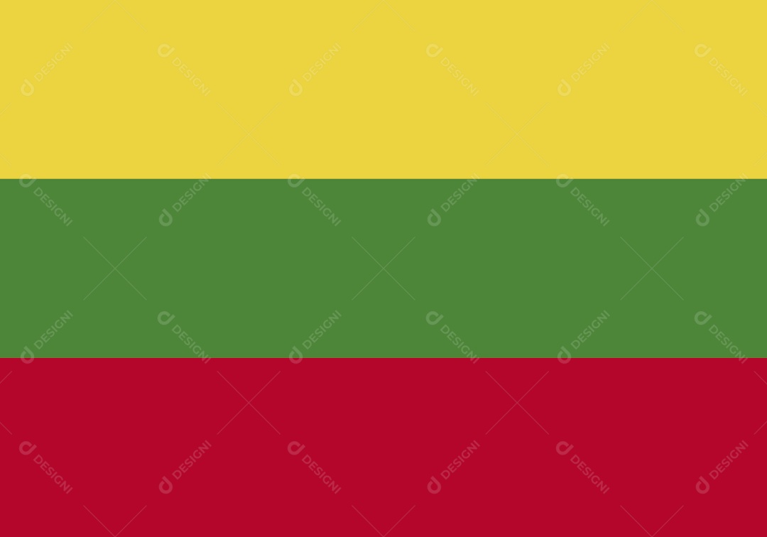Bandeira da Lituânia Ilustração Vetor EPS