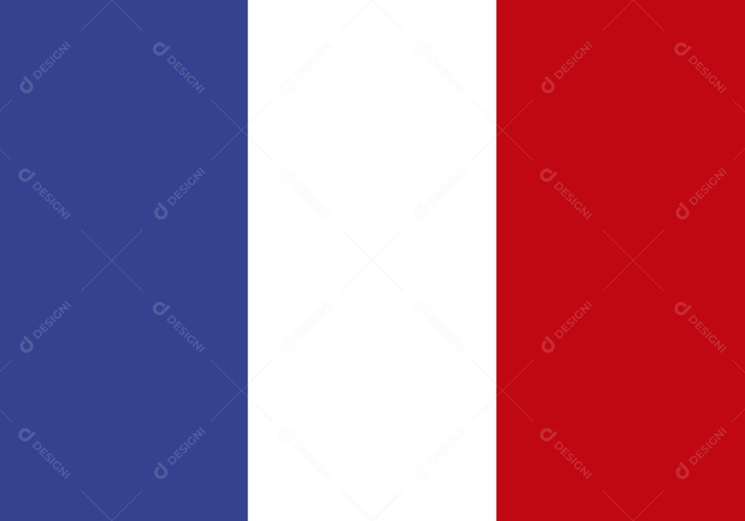 Bandeira da França Ilustração Vetor EPS
