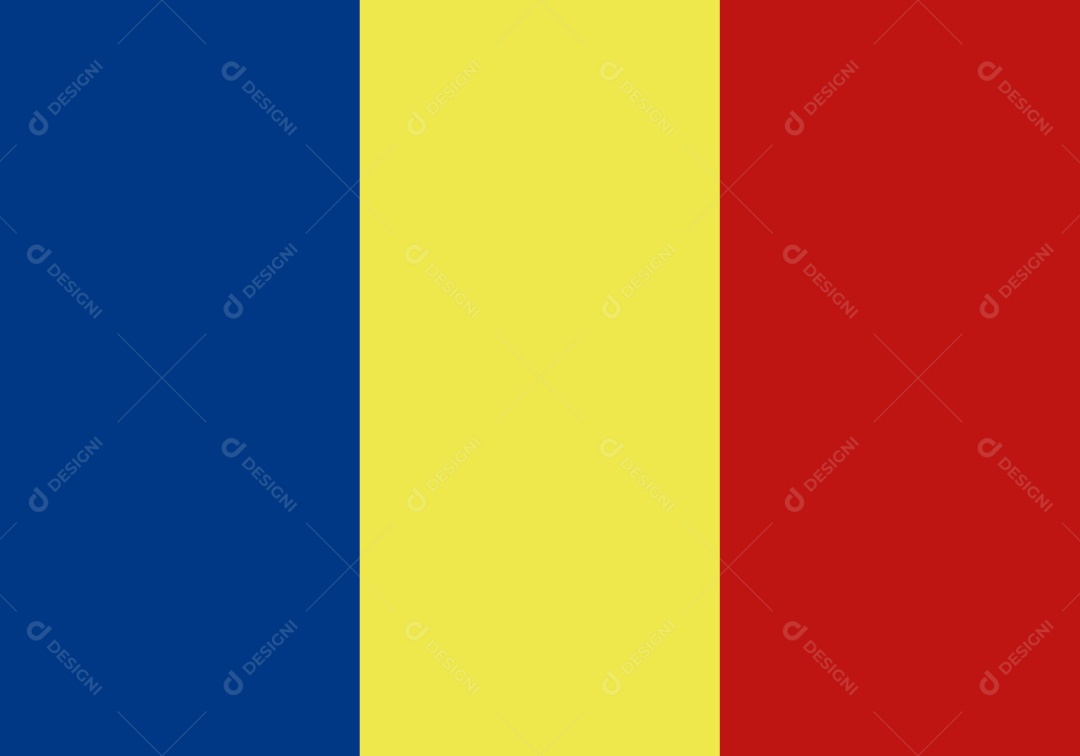 Bandeira da Roménia Ilustração Vetor EPS