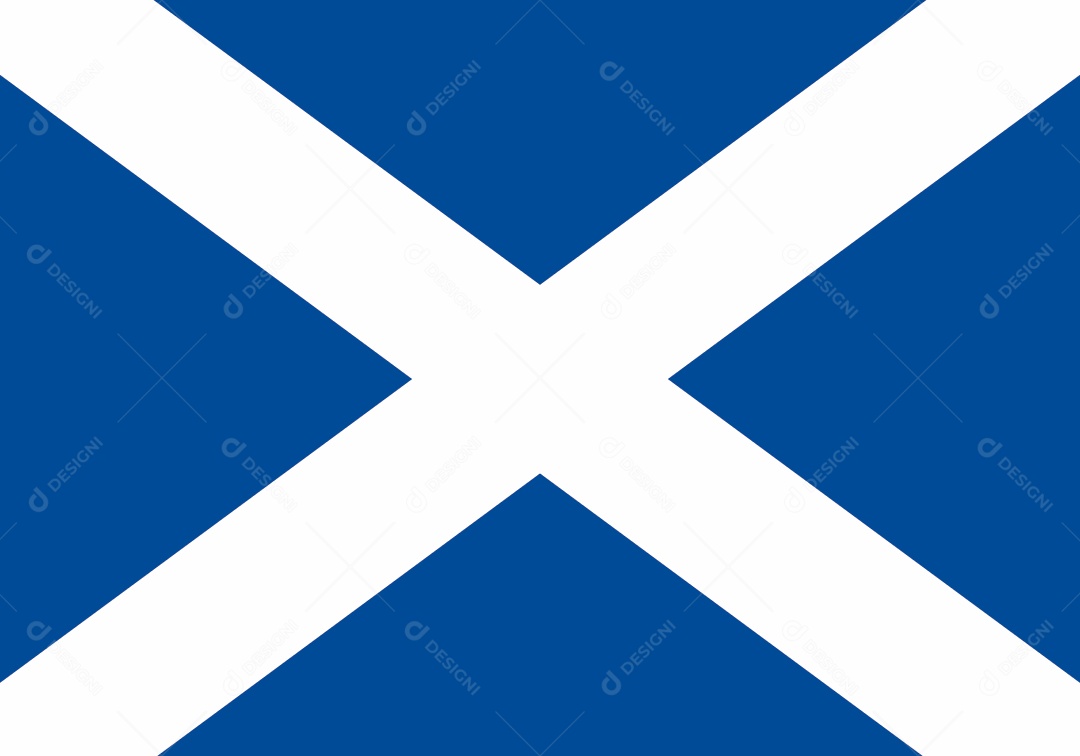 Bandeira da Escócia Ilustração Vetor EPS