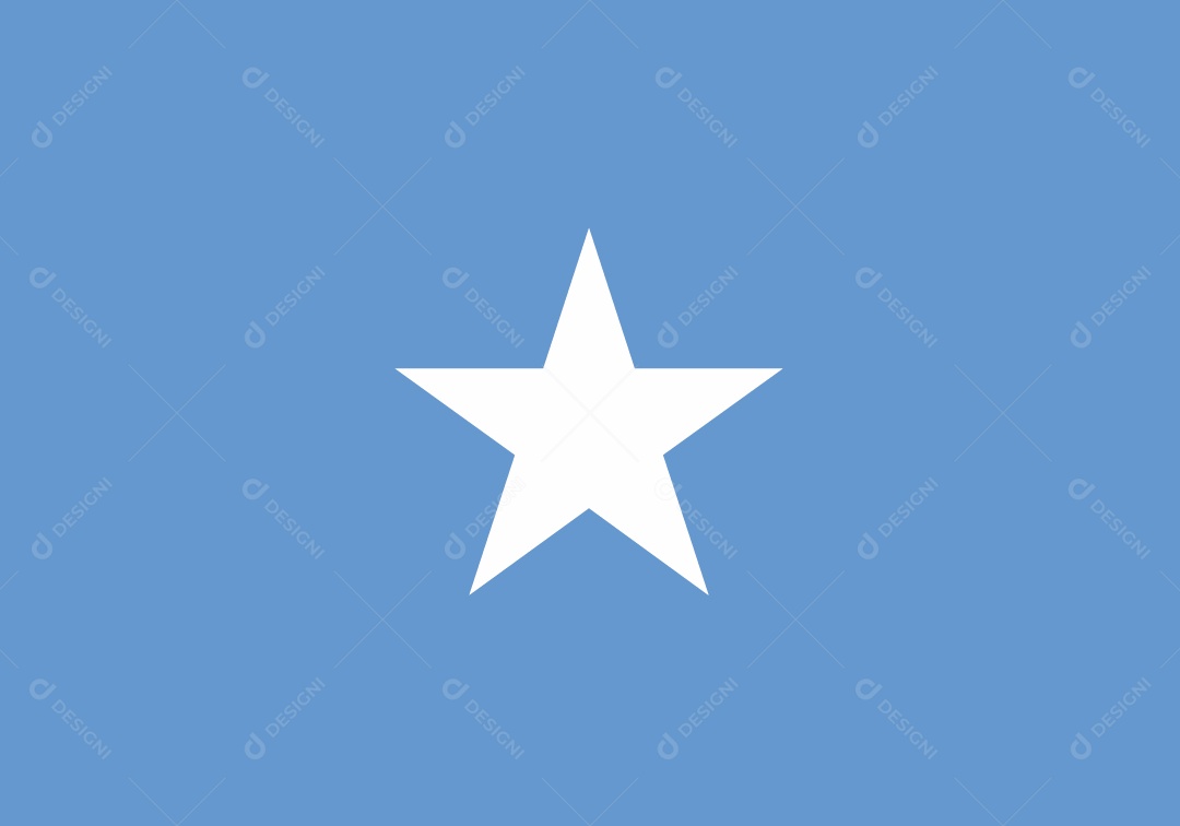 Bandeira da Somália Ilustração Vetor EPS