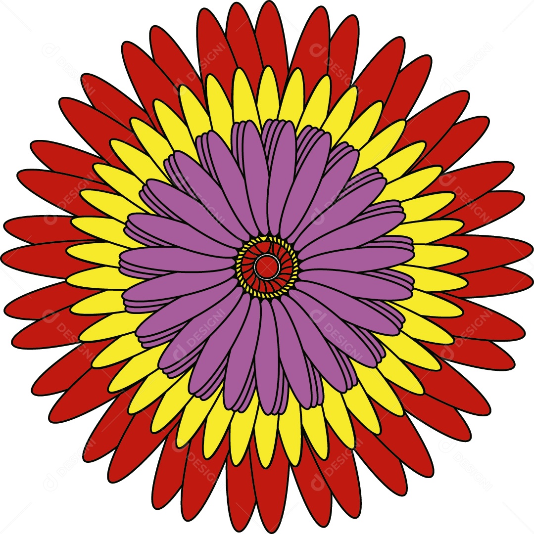 Flor Ilustração Vetor EPS