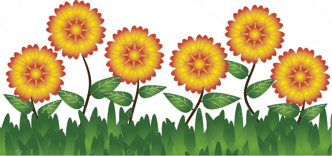 Campo de Girassol Ilustração Vetor EPS