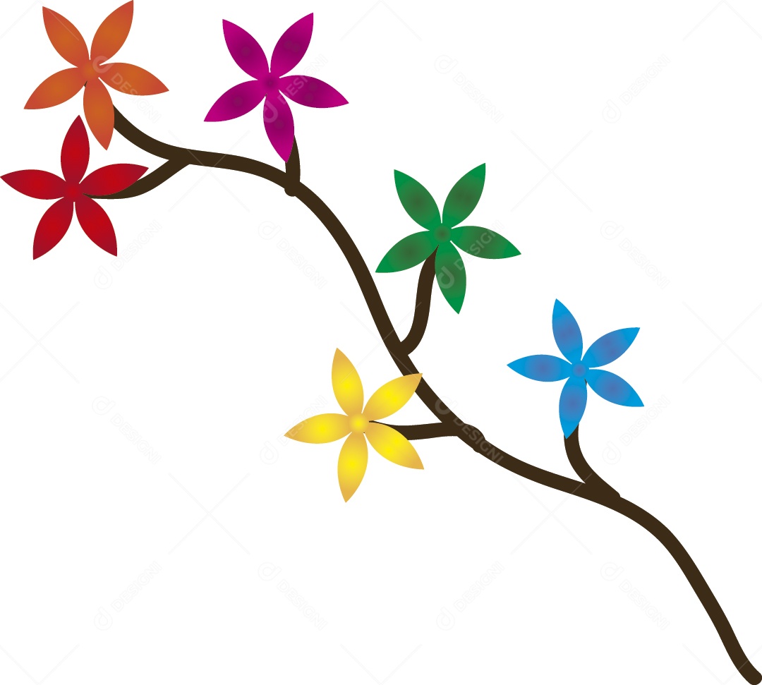 Ramo de Flores Ilustração Vetor EPS