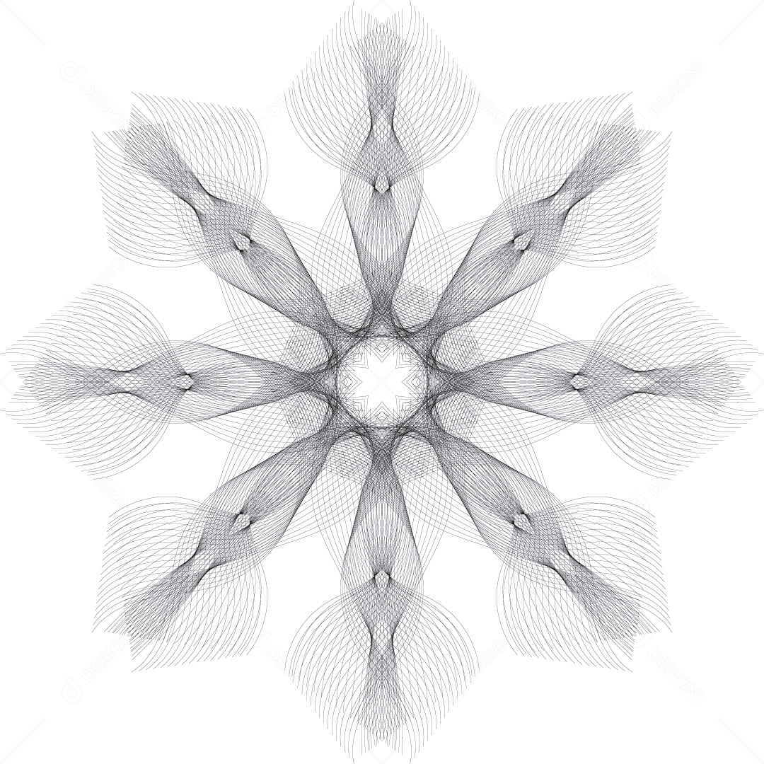 Mandala Desenho Vetor EPS