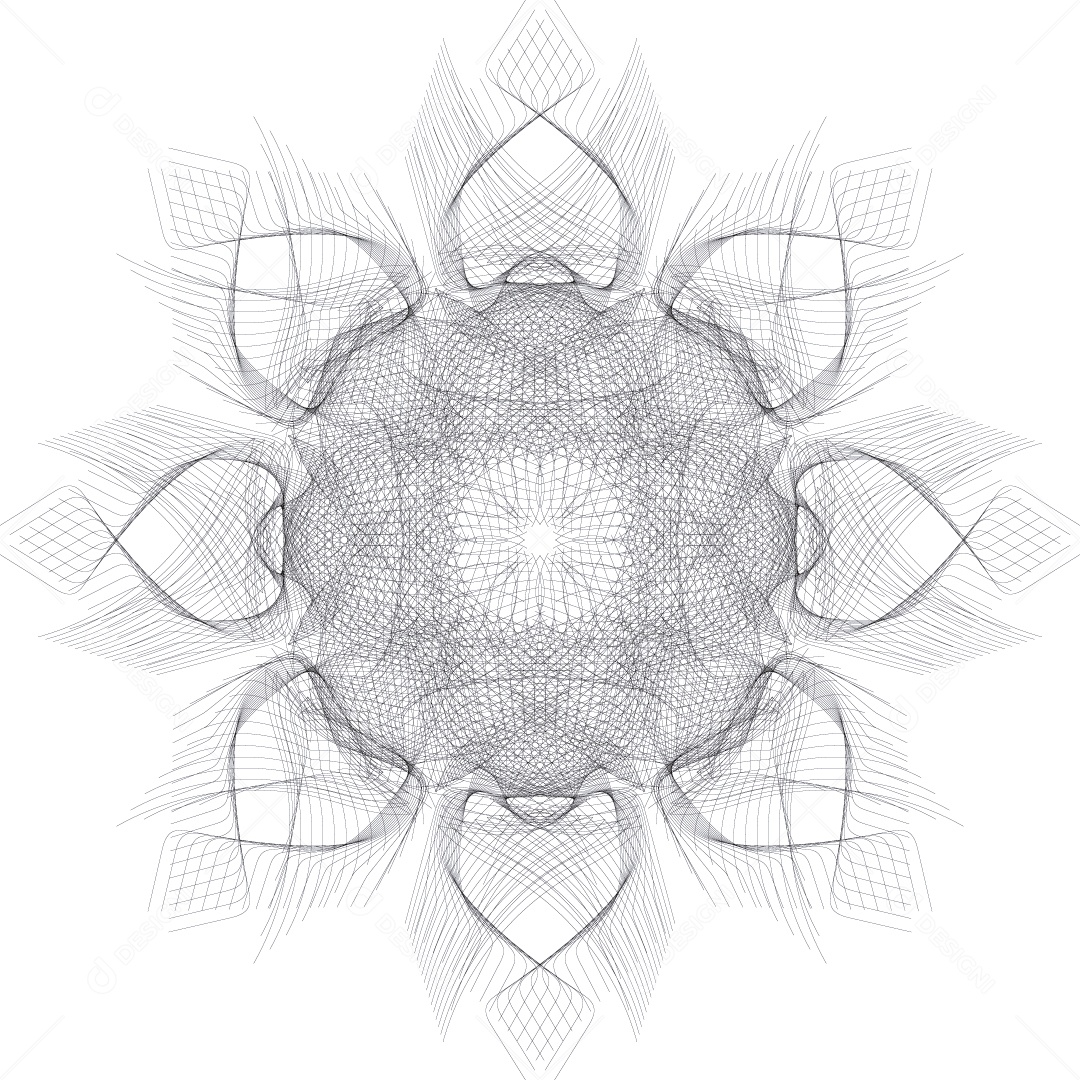 Mandala Desenho Vetor EPS