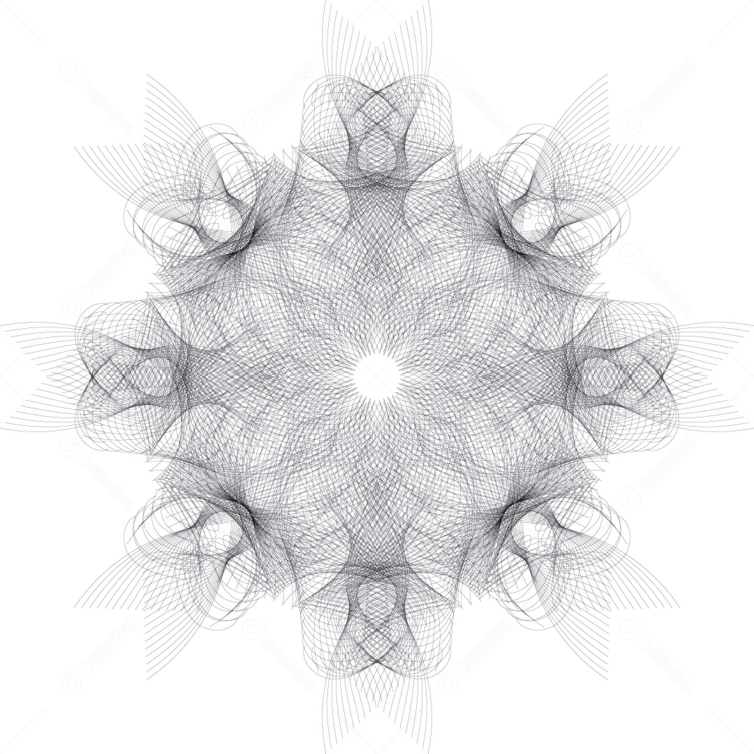 Mandala Desenho Vetor EPS