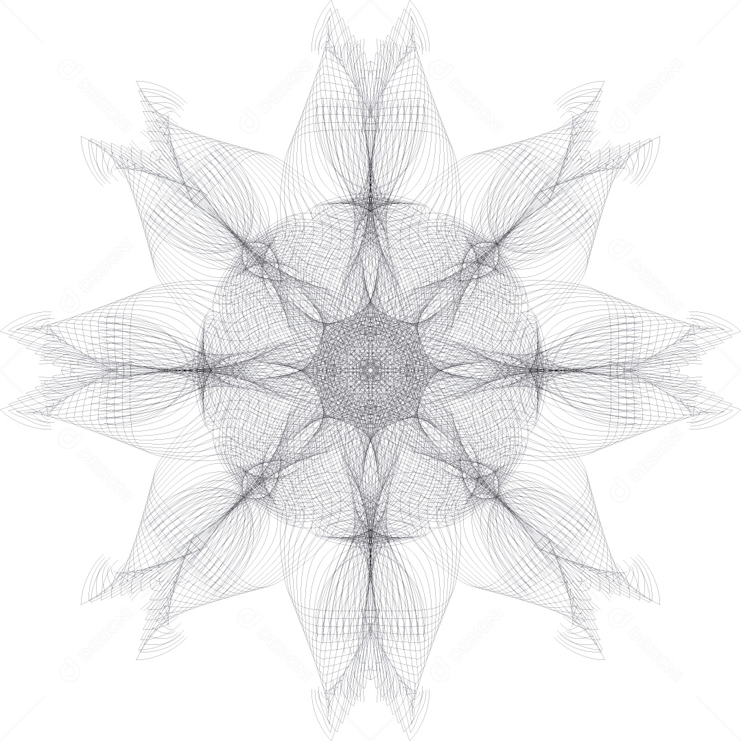 Mandala Desenho Vetor EPS