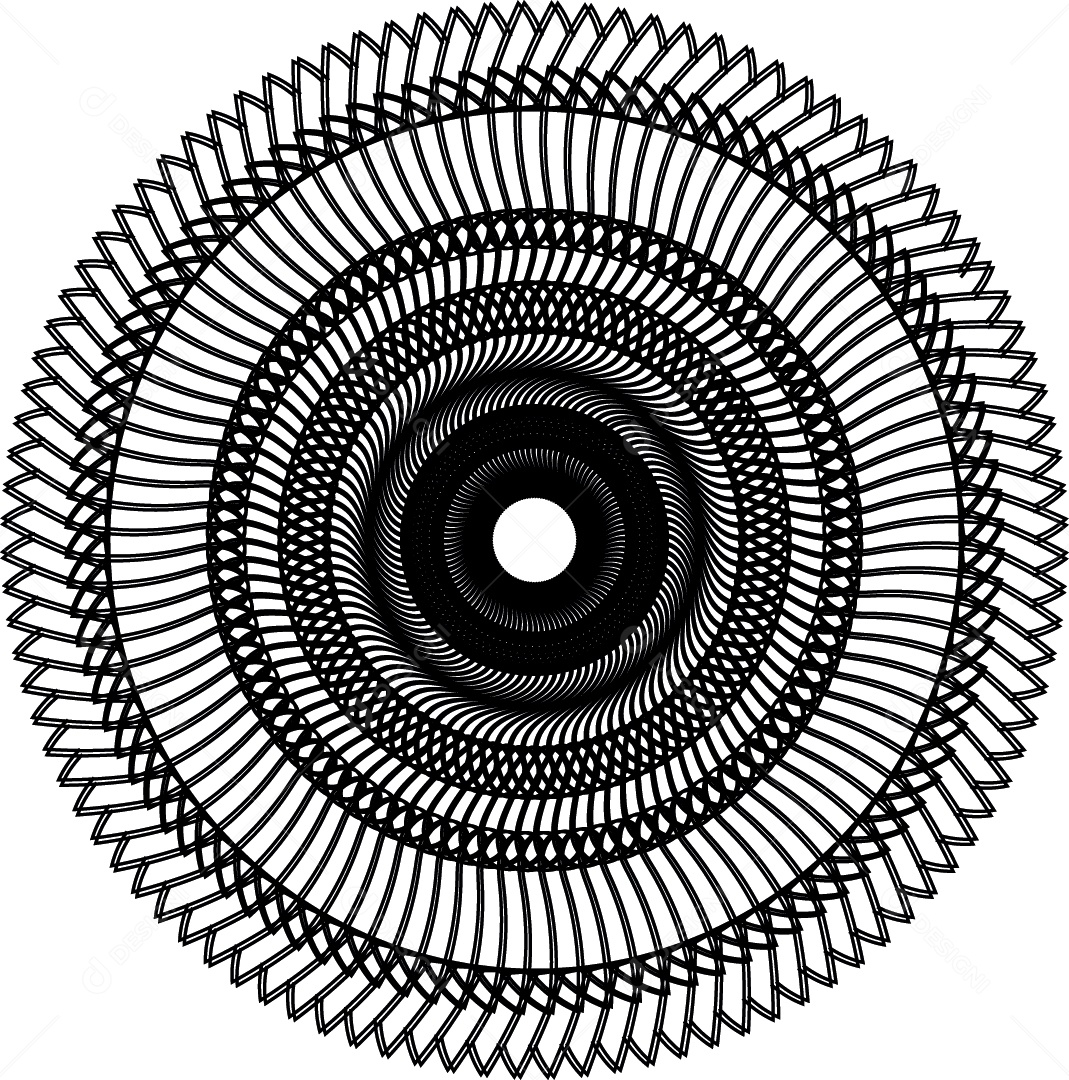 Mandala Desenho Vetor EPS