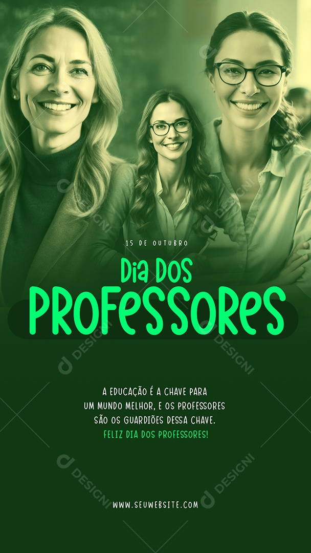 Story Dia dos Professores 15 de Outubro Social Media PSD Editável