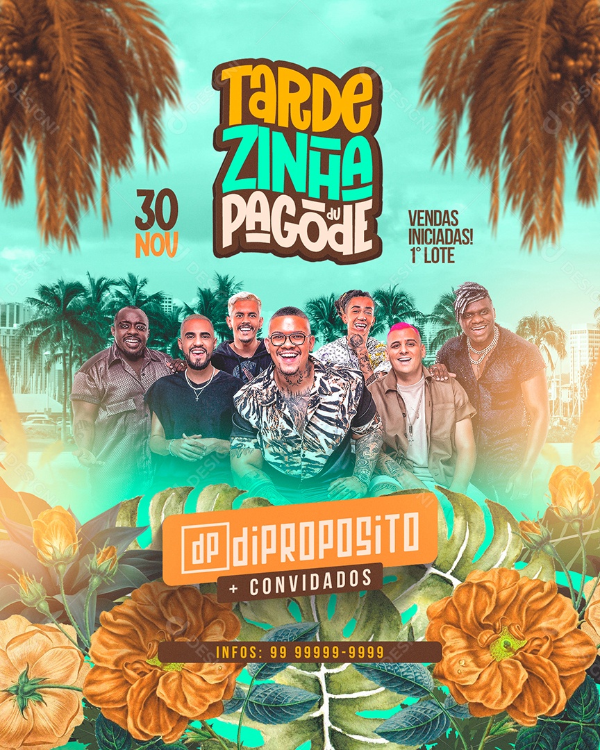 Flyer Feed Tardezinha Du Pagode Social Media PSD Editável