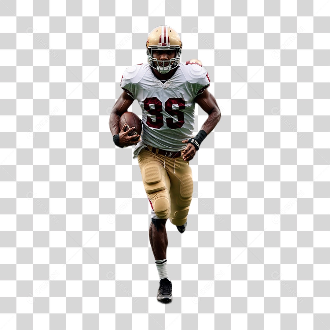 Jogador de Futebol Americano PNG Transparente