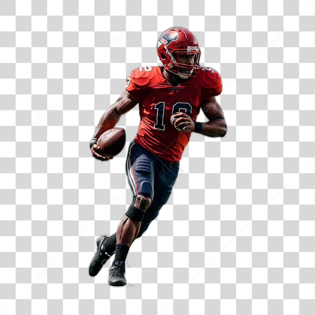 Jogador de Futebol Americano PNG Transparente