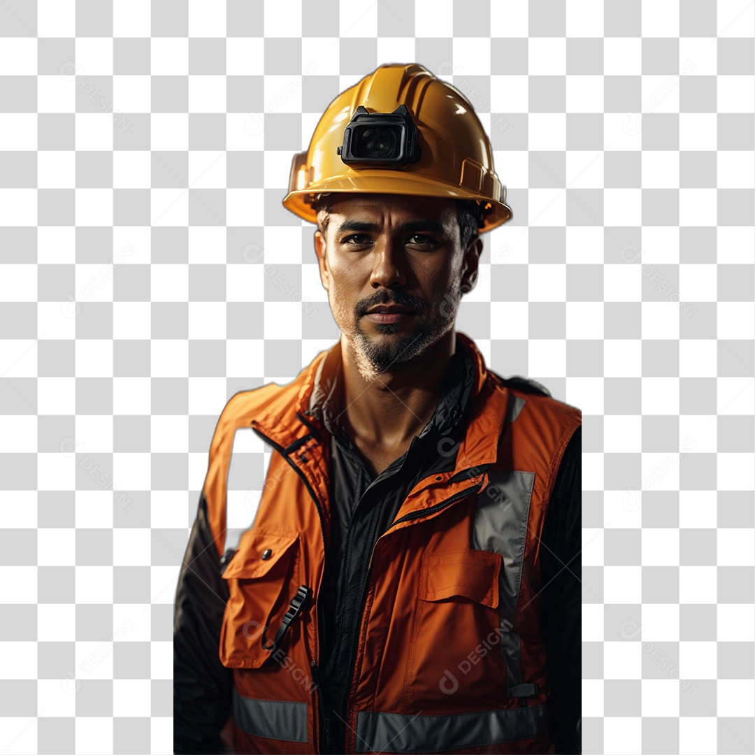 Homem Trabalhador com Epis PNG Transparente