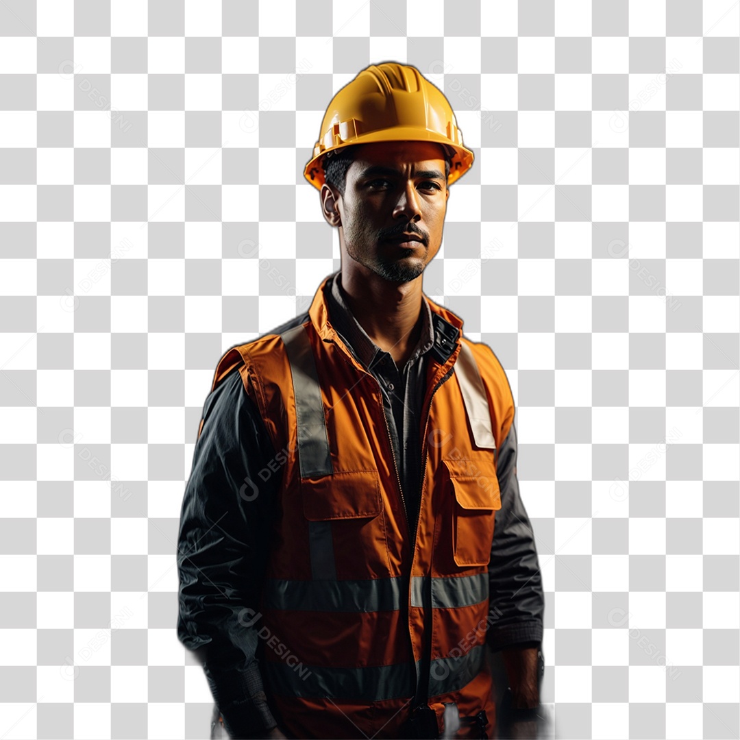 Homem Trabalhador com Epis PNG Transparente