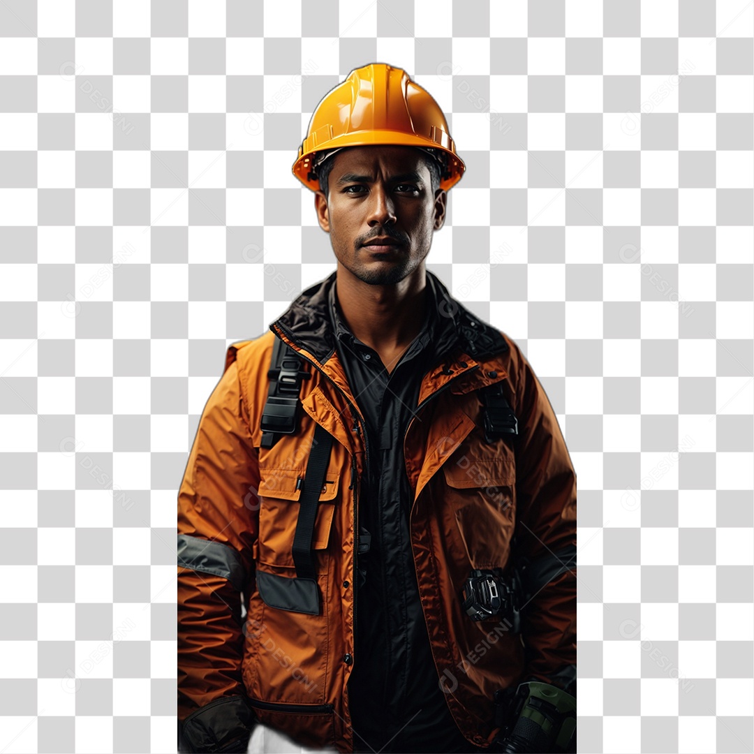 Homem Trabalhador com Epis PNG Transparente