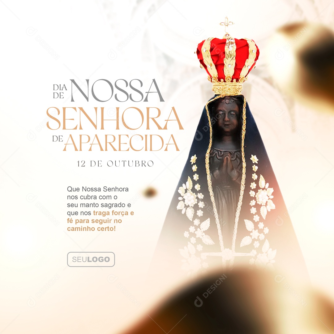 Dia De Nossa Senhora De Aparecida Caminho Certo Social Media PSD Editável