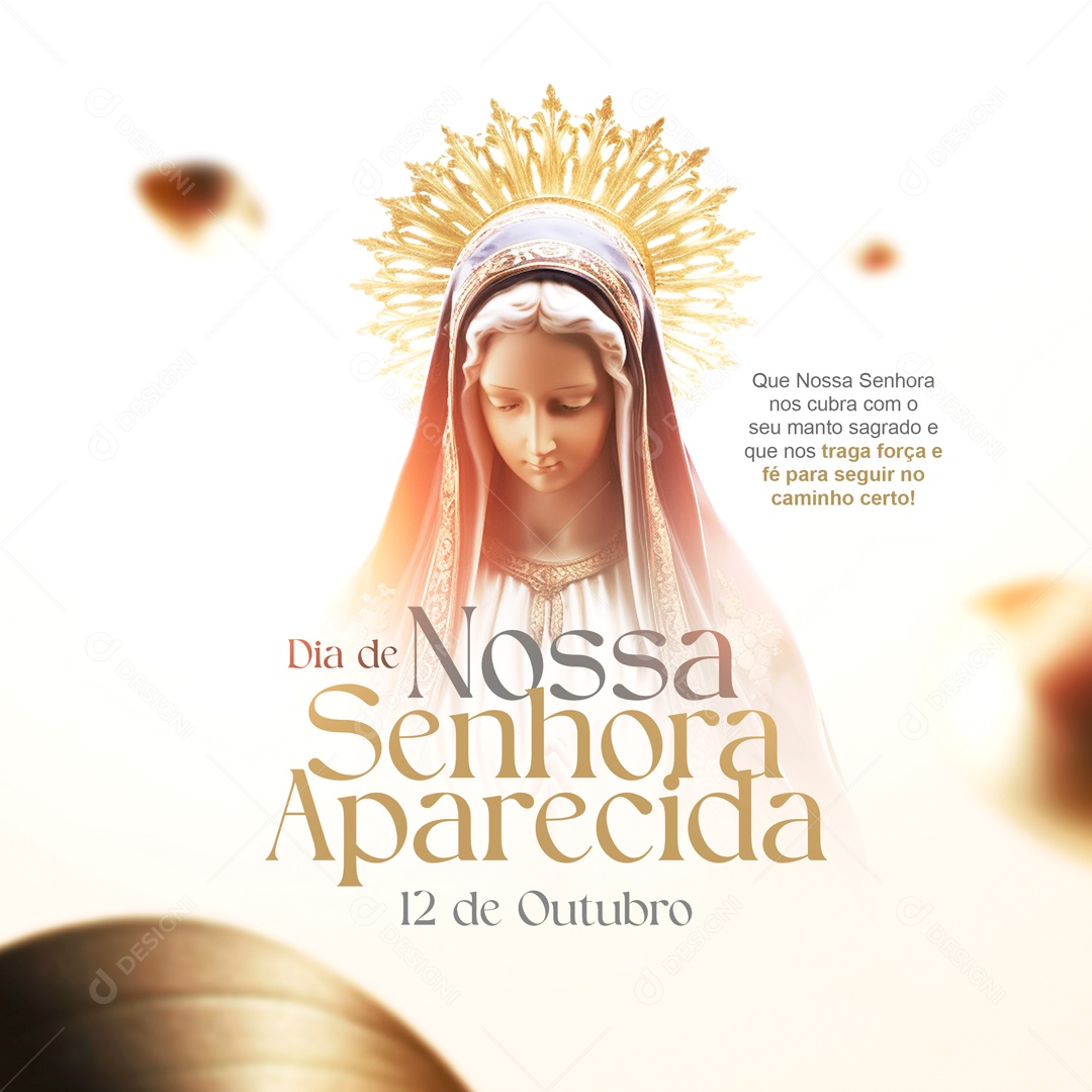 Social Media Dia De Nossa Senhora Aparecida 12 De Outubro PSD Editável