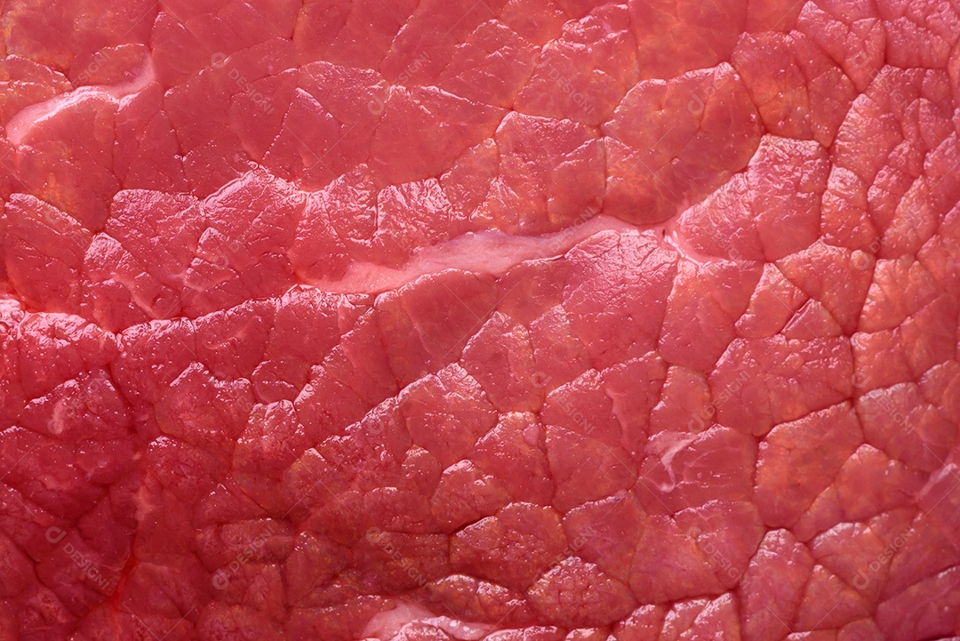 Bife cru redondo com sal, especiarias e ervas preparadas para grelhar em um fundo texturizado