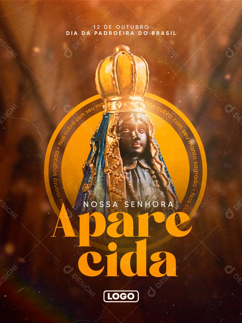 Dia Da Padroeira Do Brasil 12 De Outubro Social Media PSD Editável