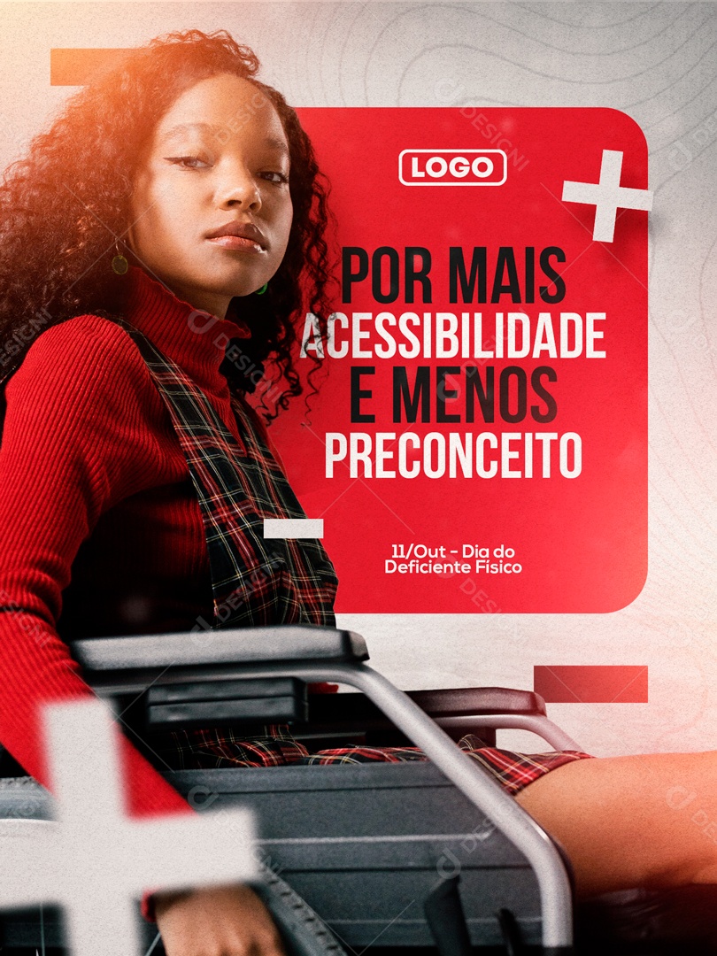 Dia Do Deficiente Físico 11 De Outubro Social Media PSD Editável