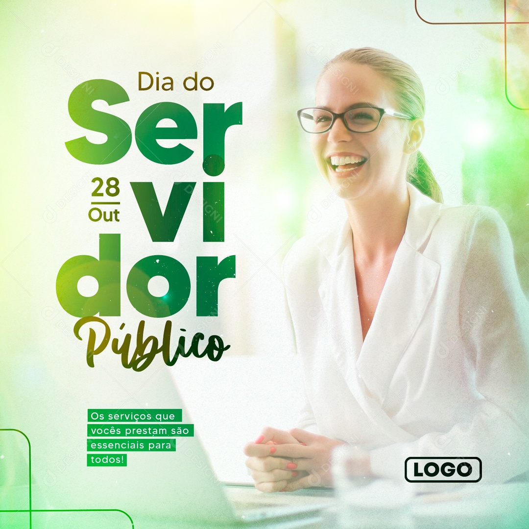 Social Media Dia Do Servidor Público 28 de Outubro PSD Editável