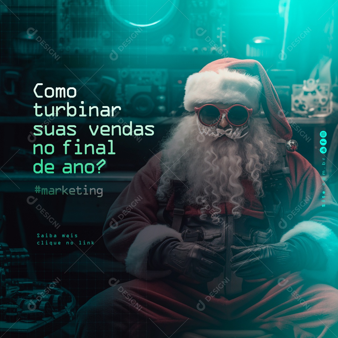 Marketing Digital Como Turbinar suas Vendas no Final de Ano Social Media PSD Editável