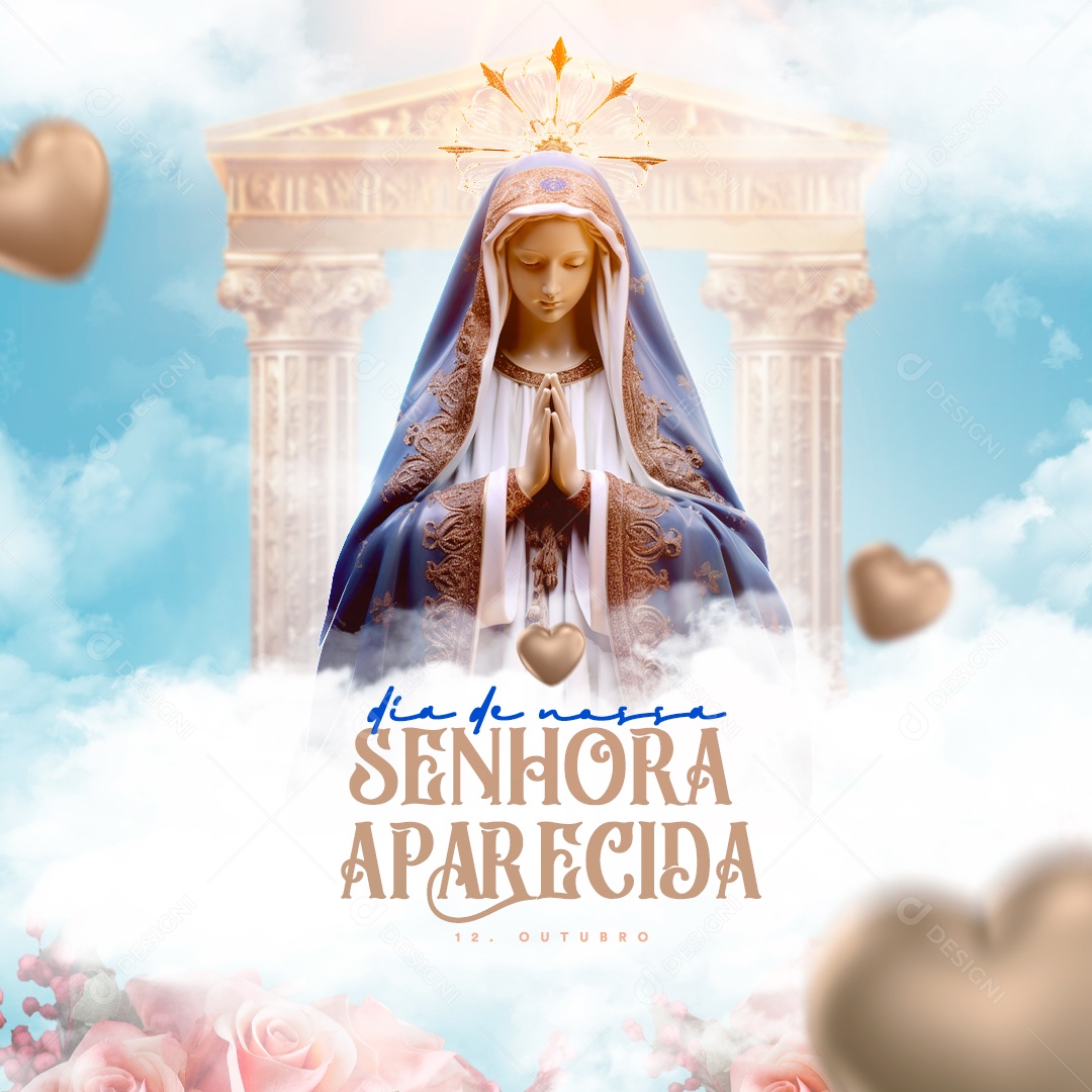 Social Media Dia de Nossa Senhora Aparecida 12 de Outubro PSD Editável