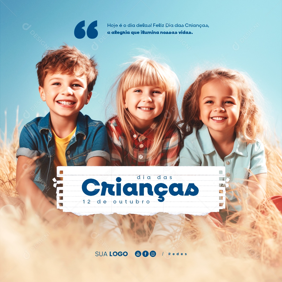 Dia Das Crianças 12 de Outubro Social Media PSD Editável