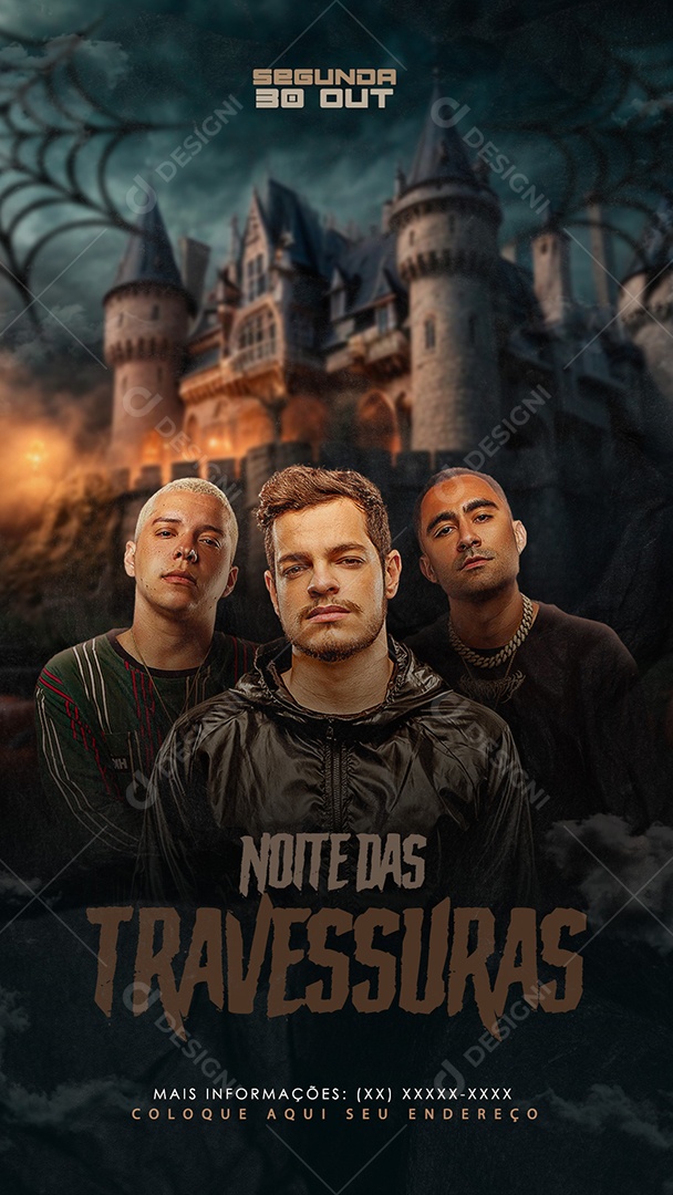 Social Media Flyer Story Noite Das Travessuras PSD Editável